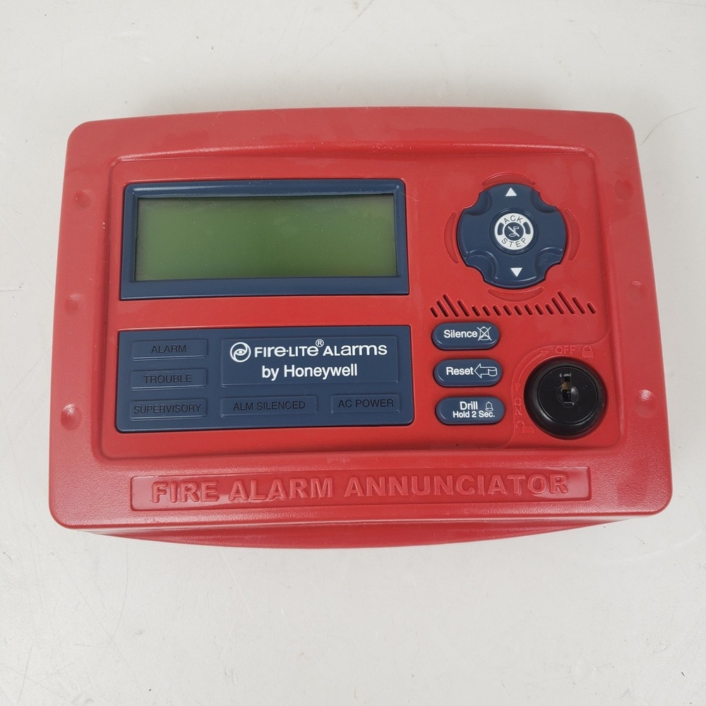 Fire-Lite Alarms by Honeywell ANN-80 Red Fire Alarm Annunciator LCD Display